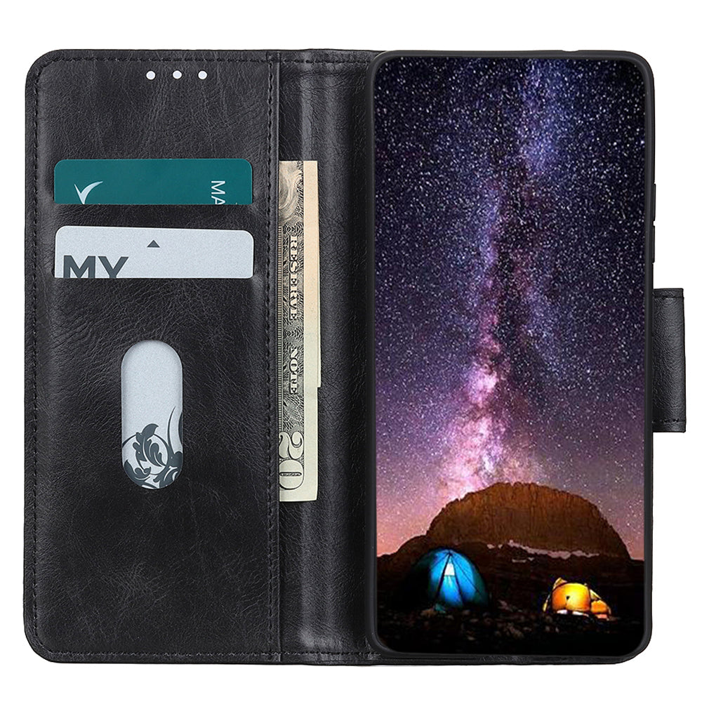 For Honor X7a 5G Crazy Horse Texture PU Leather Wallet Phone Case Drop-proof Folding Stand Cover For Honor X7a 5G Crazy Horse Texture PU Leather Wallet Phone Case Drop-proof Folding Stand Cover